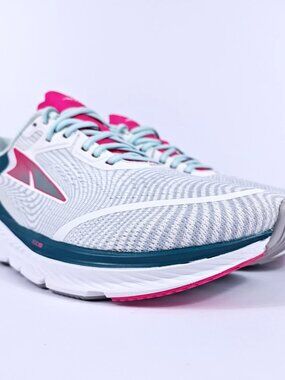 Altra Torin 5 Womens 8.5 Zero Drop FootShape Road Running Shoes White Green